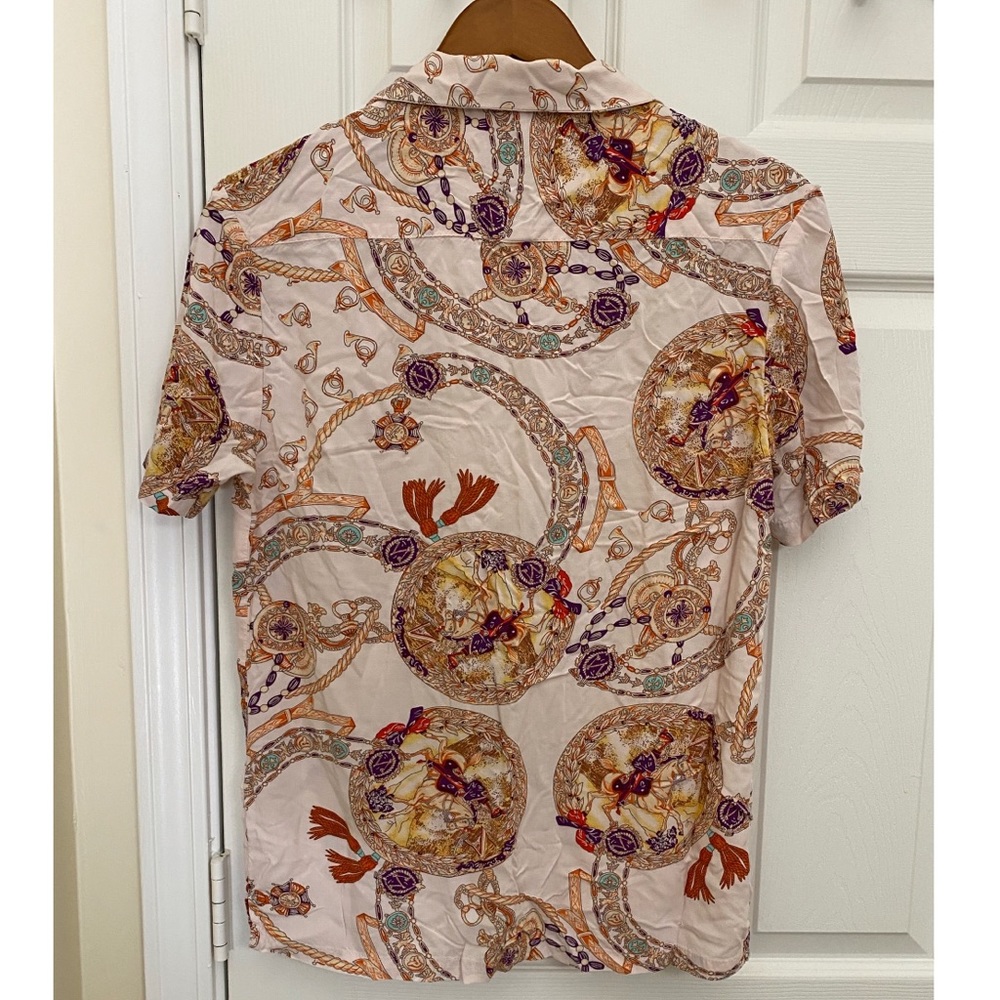 Summer/Hawaiian shirt - baby pink with lot of pattern - Picture 2 of 2